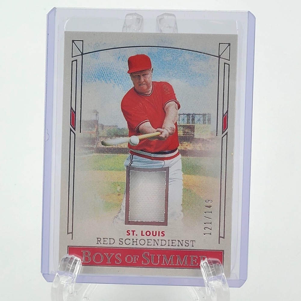 2024 Panini Boys of Summer Red Schoendienst #PM-RS Pastime Materials 27K